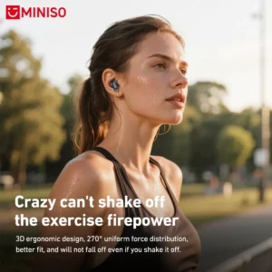MINISO MS105 Bluetooth Earphone In-Ear Earbuds Soft Earbuds Wireless Headphones Waterproof IPX5 - Image 4