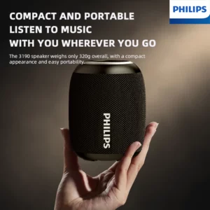 Philips TAS3109 Portable Bluetooth Speaker Home Desktop Subwoofer W/ 2000mAh Battery TWS Interconnection for Outdoor Camping - Image 4