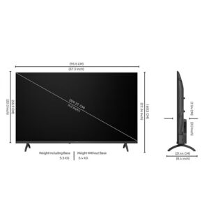43" 2K LED Smart TV, Eye Care 2.0, Coolita 3.0, 60Hz, HDR10, Dolby Audio, 2-Year Warranty, 43E5000G BLACK - Image 5