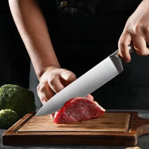 Kitchen knife set, all-steel five-piece set stainless steel kitchen knife all-purpose knife bread knife, fruit knife combination - Image 6