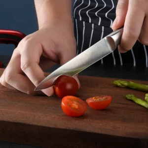 Kitchen knife set, all-steel five-piece set stainless steel kitchen knife all-purpose knife bread knife, fruit knife combination - Image 4