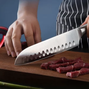 Kitchen knife set, all-steel five-piece set stainless steel kitchen knife all-purpose knife bread knife, fruit knife combination - Image 3