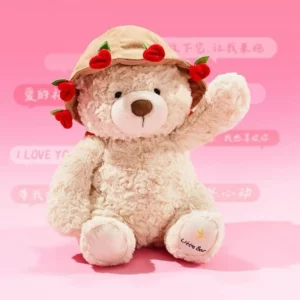 Kawaii Teddy Bear with Roses Plush Toy Soft Bear Stuffed Doll Romantic Gift for Lover Home Decor Valentine's Day Gifts for Girls - Image 4