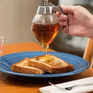 1pc Honey Dispenser with Stand Suitable for Syrups Sauces Multifunctional Kitchen Gadget Honey Jar Container Kitchen Accessories - Image 2