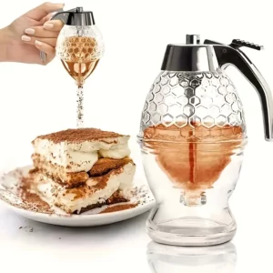 1pc Honey Dispenser with Stand Suitable for Syrups Sauces Multifunctional Kitchen Gadget Honey Jar Container Kitchen Accessories - Image 6
