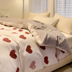 100% Cotton Duvet Cover 1Piece (No Pillowcase), Breathable Sanded Finish - Warm in Winter, Soft Quilt Cover with Zipper - Image 5