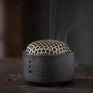 Creative ceramic incense pedestal - Home indoor deodorizing incense burner - Aromatherapy yoga atmosphere plate incense burner - Image 6
