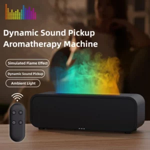 New Simulated Flame Aromatherapy Machine Remote Control 7-Color Lighting Timing Mute Humidification Household Perfume Dilator - Image 2