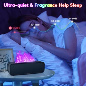 New Simulated Flame Aromatherapy Machine Remote Control 7-Color Lighting Timing Mute Humidification Household Perfume Dilator - Image 4