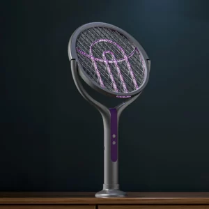 Rotating Head Bug Zapper Racket Rechargeable Electric Fly Swatter Fly Killer and Mosquito Trap Lamp for Indoor and Outdoor - Image 6