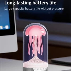 Colorful Jellyfish Blue Tooth Speaker LED Display Music Sports Jellyfish Audio Support TF Card For Home Office Birthday Gifts - Image 4