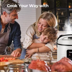 Sonifer Rice Cooker, 4L 700W, Spherical Inner Pot, One-Key Control, Auto Keep Warm, Easy Clean Design - Image 6