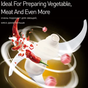 2 Speeds Electric Chopper Meat Grinder 1.8L Glass Mincer Food Processor Slicer Egg Beater Vegetable Meat Grinder 250W Sonifer - Image 3