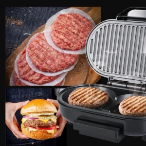 Electric Hamburger Machine 750W Cake Donut Walnut Cooking Kitchen Appliances Breakfast Waffle Machine Non-stick Iron Pan Sonifer - Image 2