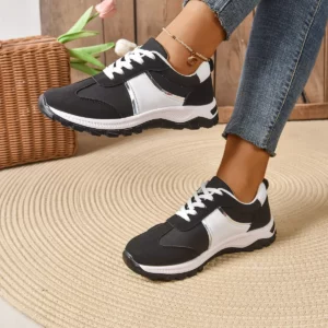 Sneaker for Women Light Leather Casual Shoes Spring/autumn Lace Up Vulcanize Shoes for Women Casual Flats Shoes - Image 5
