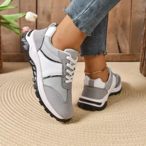 Sneaker for Women Light Leather Casual Shoes Spring/autumn Lace Up Vulcanize Shoes for Women Casual Flats Shoes - Image 6