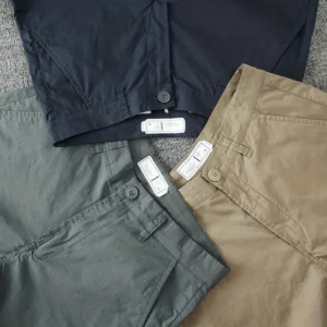 Summer Thin 2025 Men's Slim-fitting Small Feet Micro-elastic Washed Long Simple Small Straight Light Quick-drying Casual Pants - Image 4