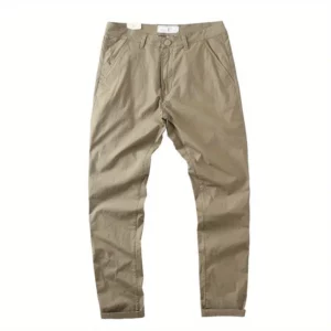 Summer Thin 2025 Men's Slim-fitting Small Feet Micro-elastic Washed Long Simple Small Straight Light Quick-drying Casual Pants - Image 5