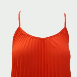 2025 Dresses Summer Elegant Plain Sleeveless Scoop Neck Maxi Vacation Pleated Dresses For Women - Image 4