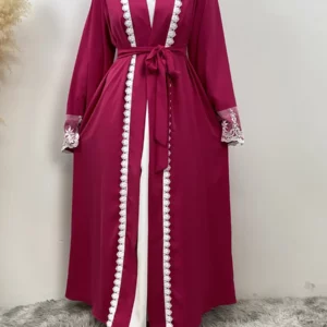 Ramadan Fashion Abaya Dubai Luxury Kimono Muslim Caftan Marocain Modest Robe Kaftans For Women Cardigan Turkey Islam Clothing - Image 3