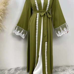 Ramadan Fashion Abaya Dubai Luxury Kimono Muslim Caftan Marocain Modest Robe Kaftans For Women Cardigan Turkey Islam Clothing - Image 5
