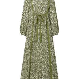 2025 ZANZEA Women Floral Printed Muslim Abaya Dress Casual Long Sleeve Loose Vestidos Robe Femme Ramadan Maxi Sundress Kaftan - Image 5