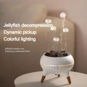 Dynamic Rainbow Jellyfish Essential Oil Fragrance Machine 250ml Essential Oil Diffuser Ultrasonic Porous Atomization Humidifier - Image 2