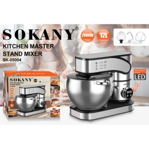 Electric Kitchen Blender Stainless Steel Bowls, Dough Hooks, Whisks, and Blenders Food Blenders for Baking, Cakes, and Cook - Image 4