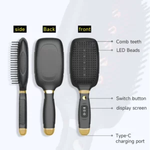Professional Scalp Massaging Brush Electric Massager for Scalp & Hair Laser Hair Growth Comb Brush For Hair Loss Muscle Relax - Image 5