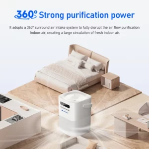 Model 755 Schumann Wave Air Purifier Sleep Aid/UV Sterilizer/Negative Ion/360° Intake/HEPA Filter/Quiet 35dB/ EU/US Plug - Image 5