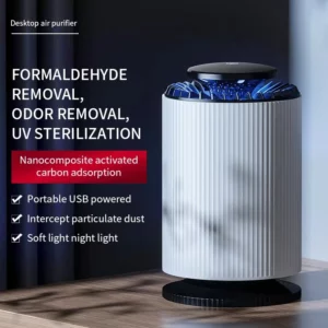 New Desktop Air Purifier Indoor Household Formaldehyde And Smoke Removal Purifier Fresh Air Deodorization Negative Ion Purifier - Image 1