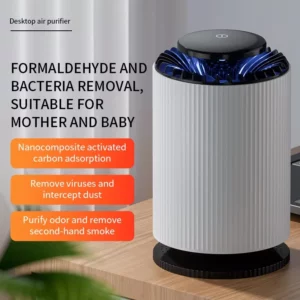 New Desktop Air Purifier Indoor Household Formaldehyde And Smoke Removal Purifier Fresh Air Deodorization Negative Ion Purifier - Image 2