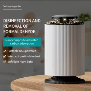 New Desktop Air Purifier Indoor Household Formaldehyde And Smoke Removal Purifier Fresh Air Deodorization Negative Ion Purifier - Image 3