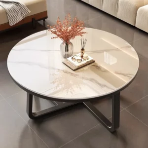 Rock board coffee table Minimally modern small-sized light luxury tea table combination apartment - Image 2
