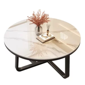 Rock board coffee table Minimally modern small-sized light luxury tea table combination apartment - Image 5