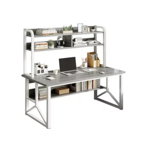 Desk Bookshelf Integrated Desktop Computer Desk Modern Simple Home Student Study Table Junior High School Student Writing Table - Image 5