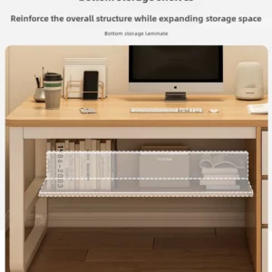 Simple Modern Computer Desk for Home - Ideal Workbench, Perfect for Student Use in Rental House or Bedroom - Image 3