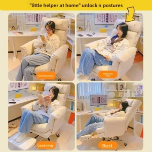 Lazy, Computer Chair, Home, Comfortable, Sedentary, Sofa Chair, Bedroom, Desk Chair, Sitting, Reclining, Office Chair - Image 5