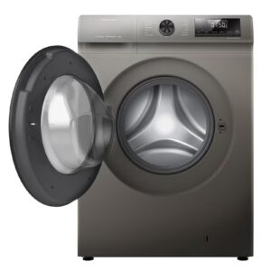 Hisense Front Loading Washing Machine WFSQ8012VMT, 1200RPM, SteamWash, Durable Inverter, Quick Wash, Self-Diagnosticfault Finding, Drum Clean, Delay End, Favorite Function 8 kg WFSQ8012VMT Grey - Image 4