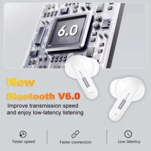 Lenovo Upgraded LE202 In ear True Wireless Bluetooth Earphones with Microphones Stereo Noise Reduction Bass HIFI Touch Earphones - Image 6