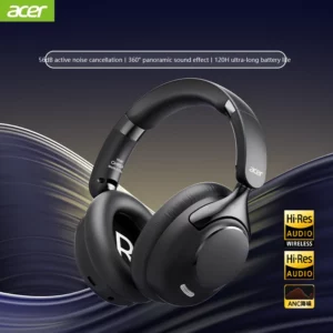 Acer OHR524 ANC Wireless Bluetooth Headphones 360° Surround Sound Headsets Gamer Sports Earphones Noise Reduction with HD Mic - Image 3