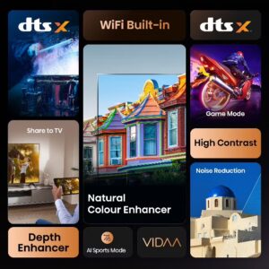 Hisense 32 inch Smart TV FHD 4K E4Q-Natural Colour Enhancer,High Contrast,Share to TV,Dual Band Wi-Fi, Game Mode, Eye Care Mode,Youtube,Netflix,Shahid 32E4Q (2025 UAE Version) 32E4Q black - Image 5