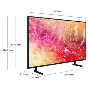 Samsung Smart TV, Crystal UHD, DU7000, 50 Inch, 2024, PurColor, 4K Upscaling, Tizen OS, Q-Symphony (UAE Version) UA50DU7000 Black - Image 6