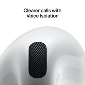 AirPods 4 Wireless Earbuds, Bluetooth Headphones, Personalized Spatial Audio, Sweat and Water Resistant, USB-C Charging Case, H2 Chip, Up to 30 Hours of Battery Life, Effortless Setup For IPhone White - Image 5