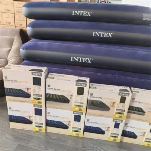 Inflatable Mattress Household Outdoor Single Double Air Cushion Bed Enlarged and Thickened Flocked Lunch Fold Air Bed - Image 4