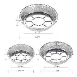 10pcs/20pcs Oil-Proof Aluminum Foil Tin Box Air Fryer Disposable Paper Non-Stick Steaming Basket Kitchen Tool BBQ Drip Pan Tray - Image 6