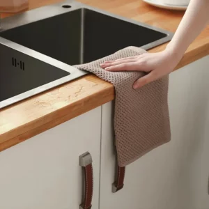 1-6PCS Household Cleaning Cloth Wholesale Thickened Waffle Weave Kitchen Towels Dishwashing And Degreasing Quick Drying Cloth - Image 5