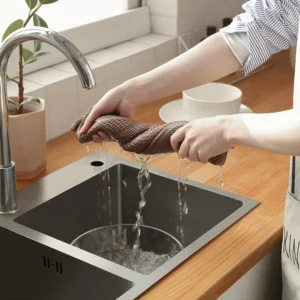 1-6PCS Household Cleaning Cloth Wholesale Thickened Waffle Weave Kitchen Towels Dishwashing And Degreasing Quick Drying Cloth - Image 7