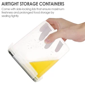 6pcs/set 1.6L Plastic Storage Box Transparent Sealed Preservation Box For Coarse Cereals Grains Home Kitchen Food Containers - Image 4