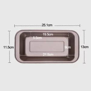 5-Piece Nonstick Carbon Steel Oven Bakeware Baking Set Bread Loaf Pan Baking Set with Muffin Cake Pizza Pan Tray Perfect Baking - Image 5